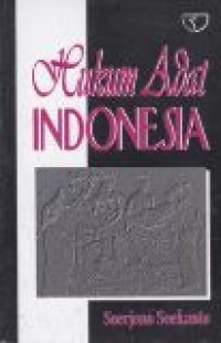 Cover HUKUM ADAT INDONESIA / SOERJONO SOEKAMTO