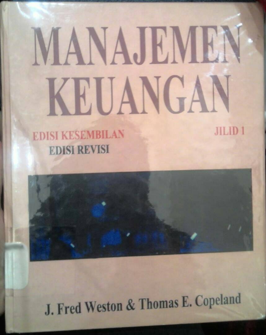 Cover MANAJEMEN KEUANGAN / FRED WESTON