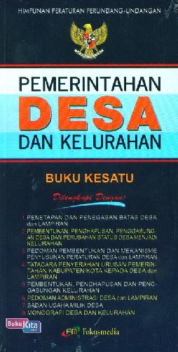 Cover PEMERINTAHAN DESA DAN KELURAHAN :  BUKU KESATU / INDONESIA