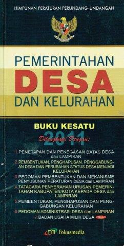 Cover PEMERINTAHAN DESA DAN KELURAHAN BUKU KESATU 2011 / INDONESIA