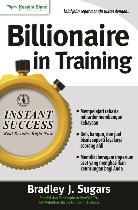 Cover BILLIONAIRE IN TRAINING / BRADLEY J. SUGARS