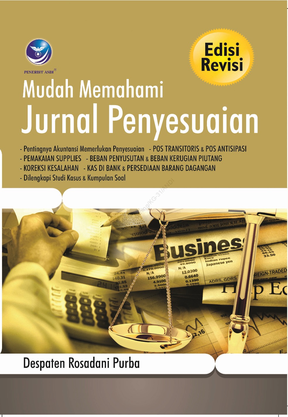 Cover MUDAH MEMAHAMI JURNAL PENYESUAIAN / DESPATEN ROSADANI PURBA