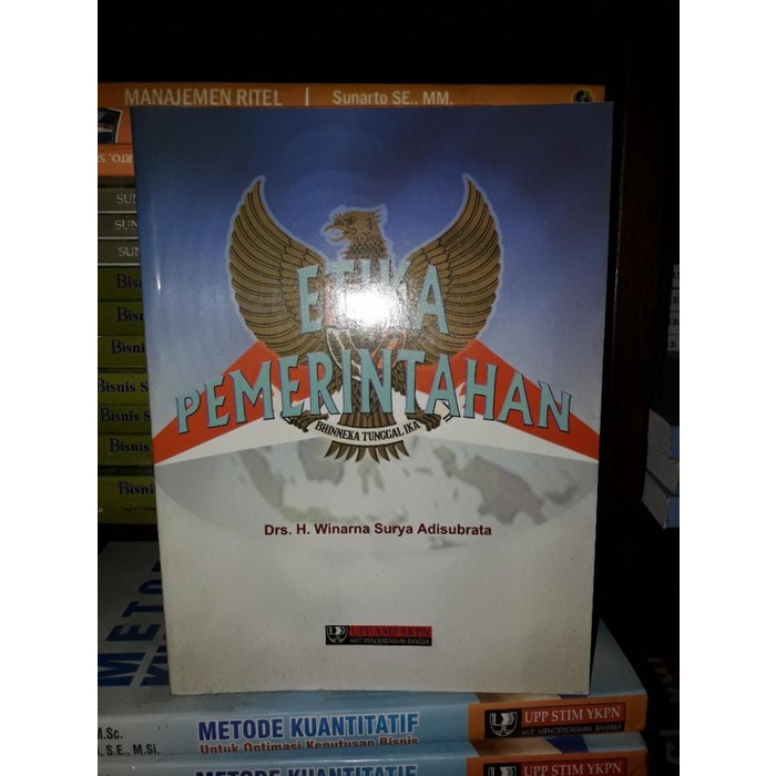 Cover ETIKA  PEMERINTAHAN ' / DRS. H. WINARNA SURYA ADISUBRATA