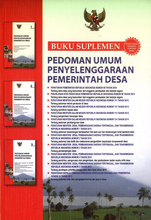 Cover PEDOMAN UMUM PENYELENGGARAAN PEMERINTAH DESA :  Buku Suplemen / FIRMAN SUJADI