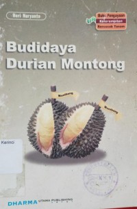 Cover BUDIDAYA DURIAN MONTONG / HERI NURYANTO