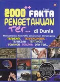 Cover 200 FAKTA PENGETAHUAN TER... DI DUNIA :  Memuat fakta-fakta pengetahuan di dunia yang TERKENAL, TERFENOMENAL, TERBESAR, TERTINGGI, TERANEH, TERUNIK,DAN TER... / A. HAMDI