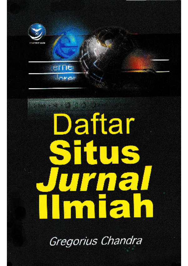 Cover DAFTAR SITUS JURNAL ILMIAH / GREGORIUS CHANDRA