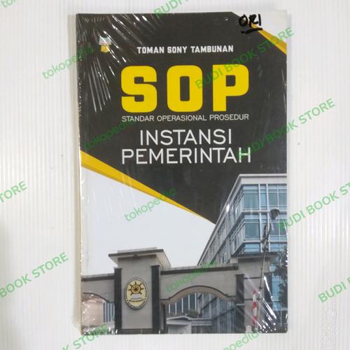 Cover SOP (STANDAR OPERASIONAL PROSEDUR) :  Instansi Pemerintahan / TOMAN SONY TAMBUNAN