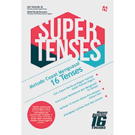 Cover SUPER TENSES :  Metode Cepat Menguasai 16 Tenses / ANDRI YANTO/Mr. Q