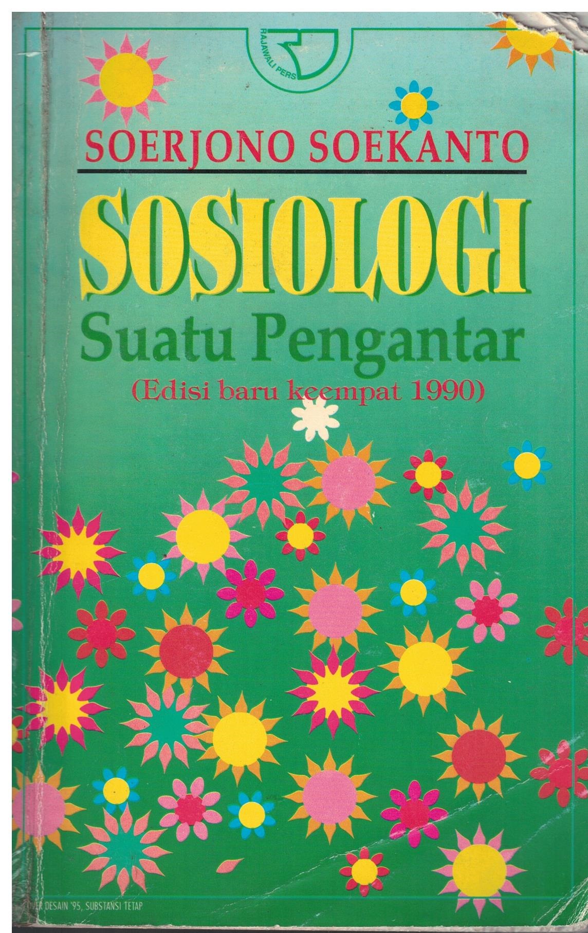 Cover SOSIOLOGI SUATU PENGANTAR / SOERJONO SOEKANTO