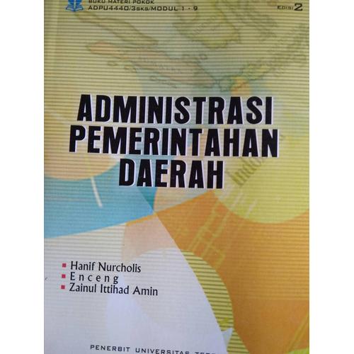 Cover ADMINISTRASI PEMERINTAHAN DAERAH :  - / Drs. HANIF NURCHOLIS, M.Si.