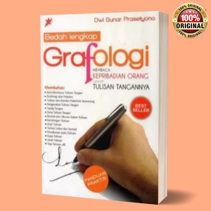Cover BEDAH LENGKAP GRAFOLOGI :  Membaca Kepribadian Orang lewat Tulisan Tangannya / DWI SUNAR PRASETYONO