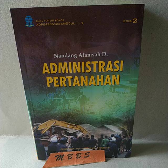 Cover ADMINISTRASI PERTANAHAN :  - / Nandang Alamsah D.