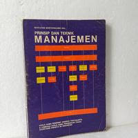 Cover PRINSIP & TEKNIK MANAJEMEN / SENTANOE KERTONEGORO, MSc.