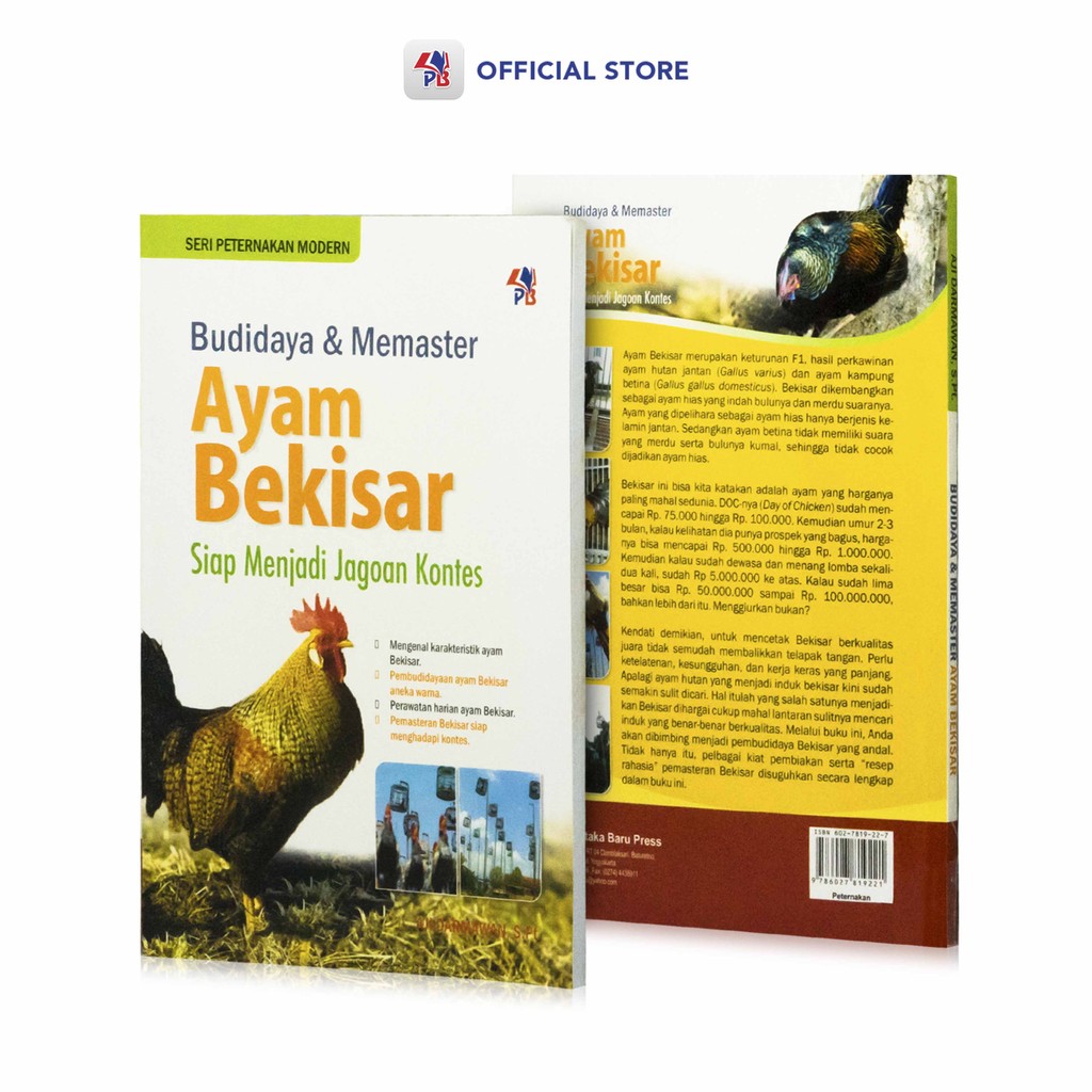 Cover BUDIDAYA DAN MEMASTER AYAM BEKISAR :  SIAP MENJADI JAGOAN KONTES. SERI PETERNAKAN MODERN / AJI DARMAWAN, S.Pt