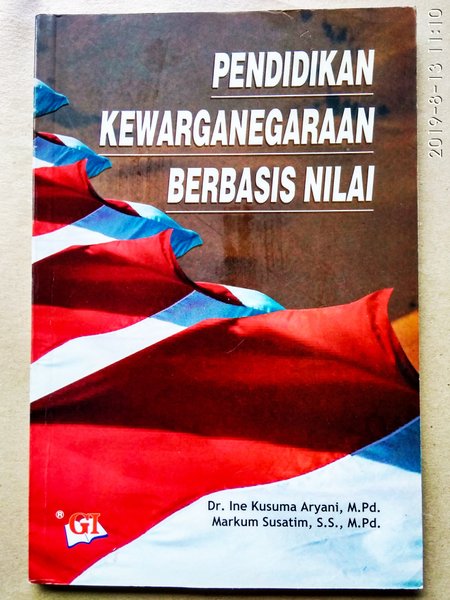 Cover PENDIDIKAN KEWARGANEGARAAN BERBASIS NILAI / INE KUSUMA ARYANI