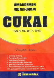 Cover AMANDEMEN UNDANG-UNDANG CUKAI :  UU RI No. 39 Th. 2007 / SINAR GRAFIKA