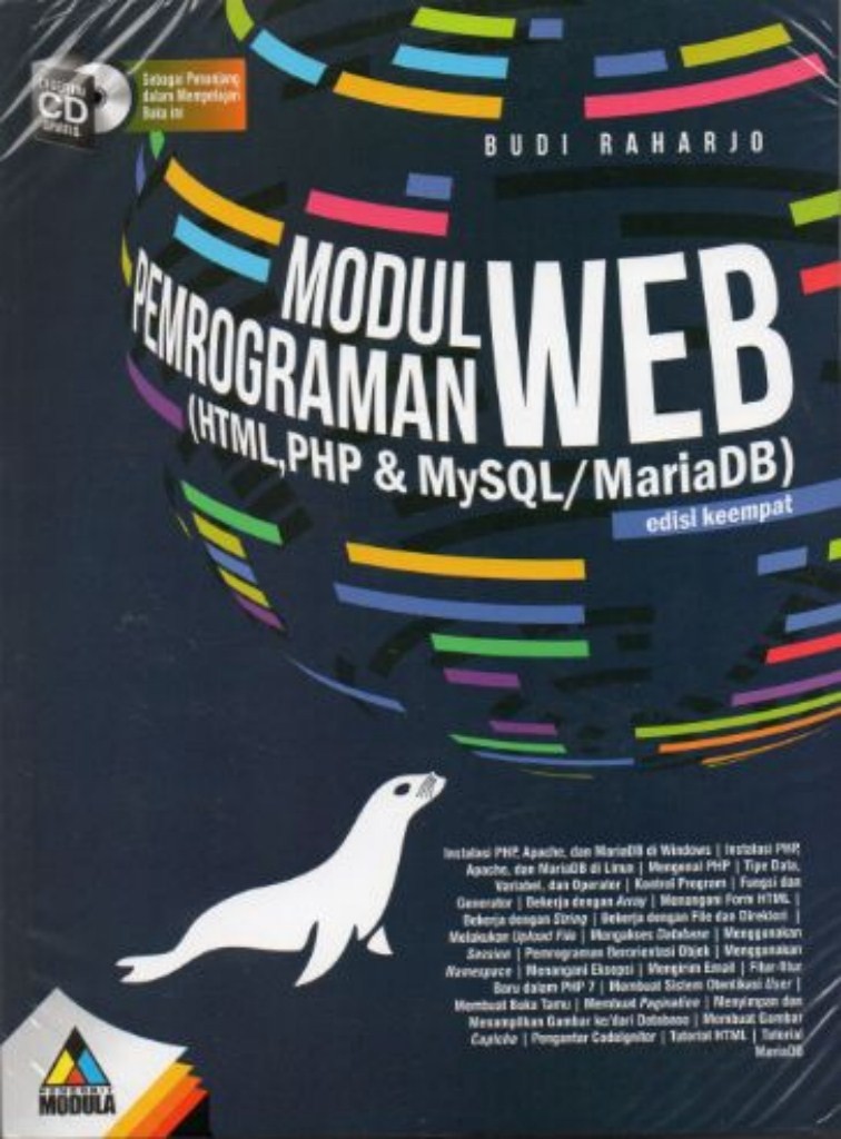 Cover MODUL PEMROGRAMAN WEB :  (HTTML,PHP & MySQL/MariaDB) / BUDI RAHARJO