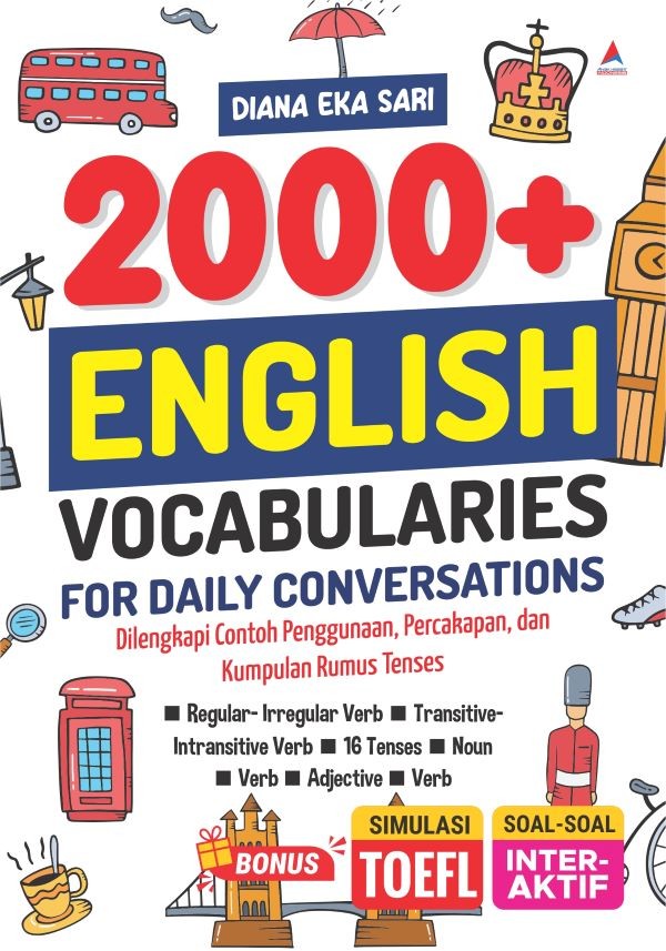 Cover 2000 + ENGLISH VOCABULARIES :  For Daily Conversations / DIANA EKA SARI