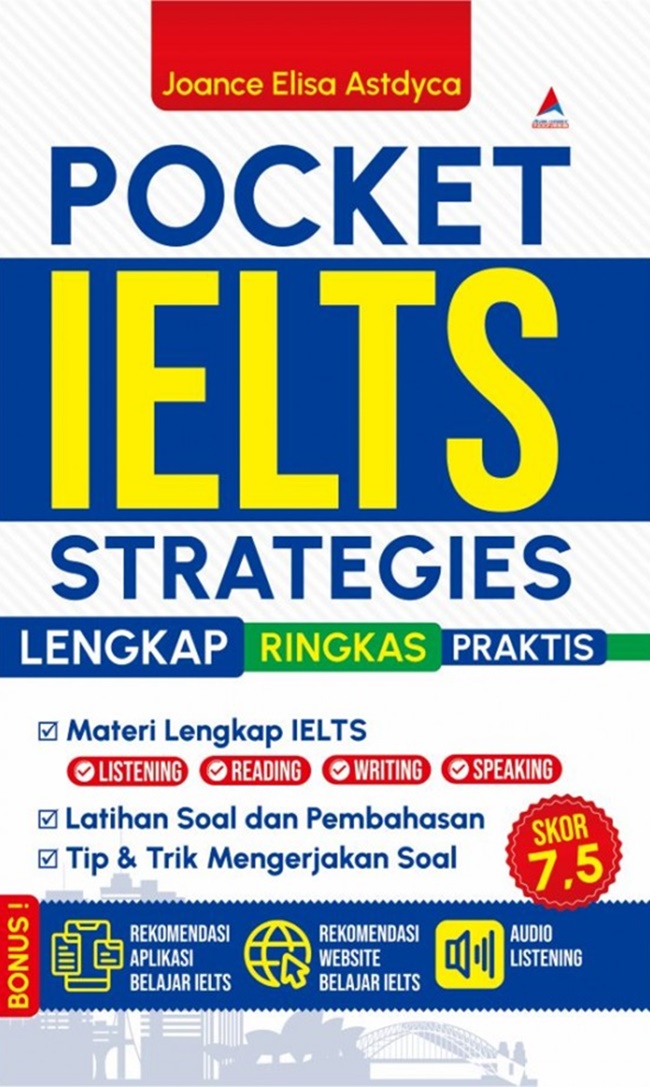 Cover POCKET IELTS STRATEGIES :  Lengkap, Ringkas Praktis / JOANCE ELISA ASTDYCA