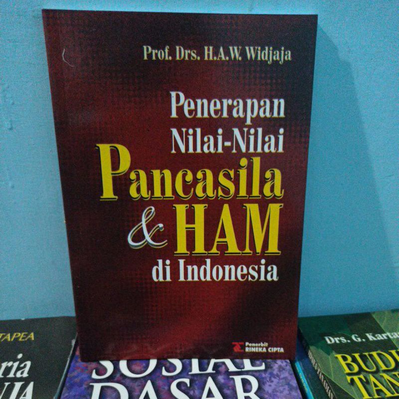 Cover PENERAPAN NILAI-NILAI PANCASILA & HAM DI INDONESIA / Prof. Drs. H.A.W. WIDJAJA