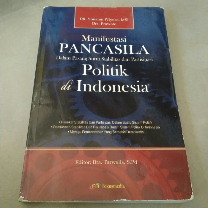 Cover MANIFESTASI PANCASILA DALAM PASANG SURUT STABILITAS DAN PARTISIPASI POLITIK DI INDONESIA / Dr. YONATAN WIYOSO, MSi