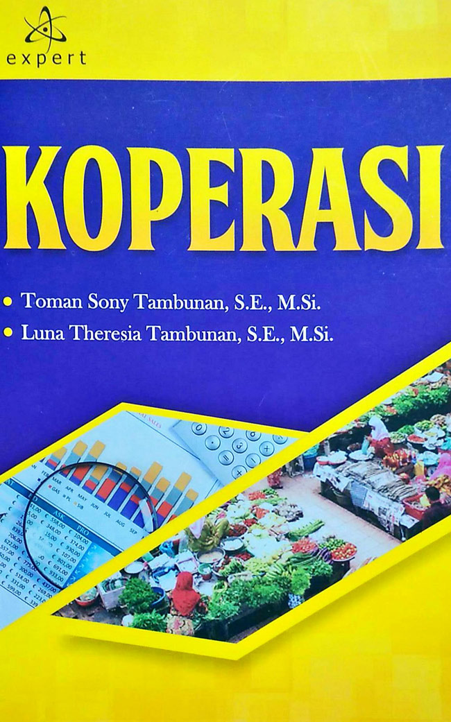 Cover KOPERASI / TOMAN SONY TAMBUNAN, S.E.,M.Si