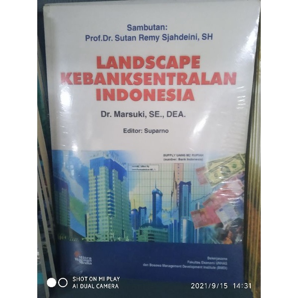 Cover LANDSCAPE KEBANKSENTRALAN INDONESIA / Dr. MARSUKI,SE., DEA