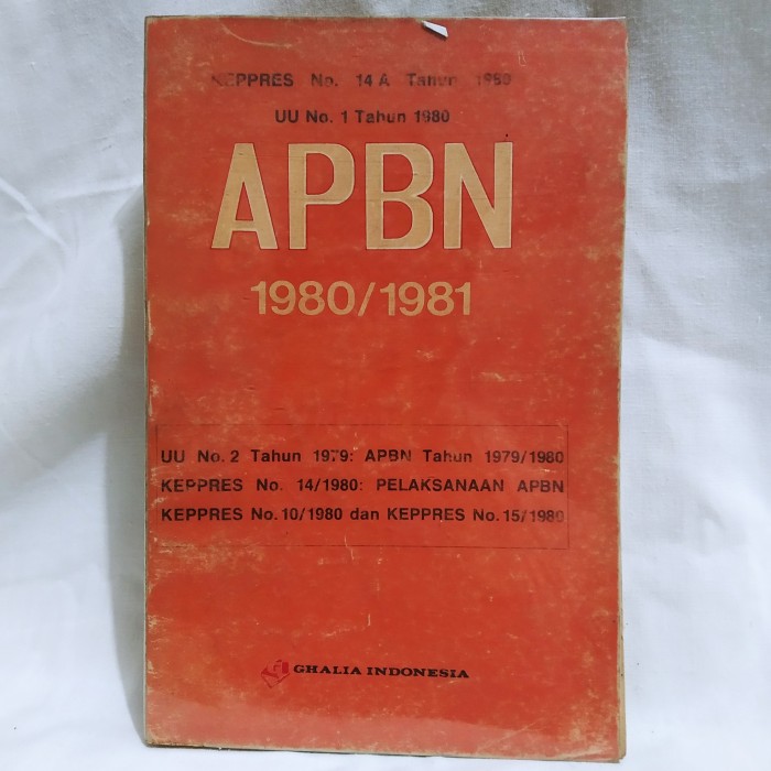 Cover KEPRES NO.14 A TAHUN 1980 UU NO. 1 TAHUN 1980 / TIM GHALIA INDONESIA