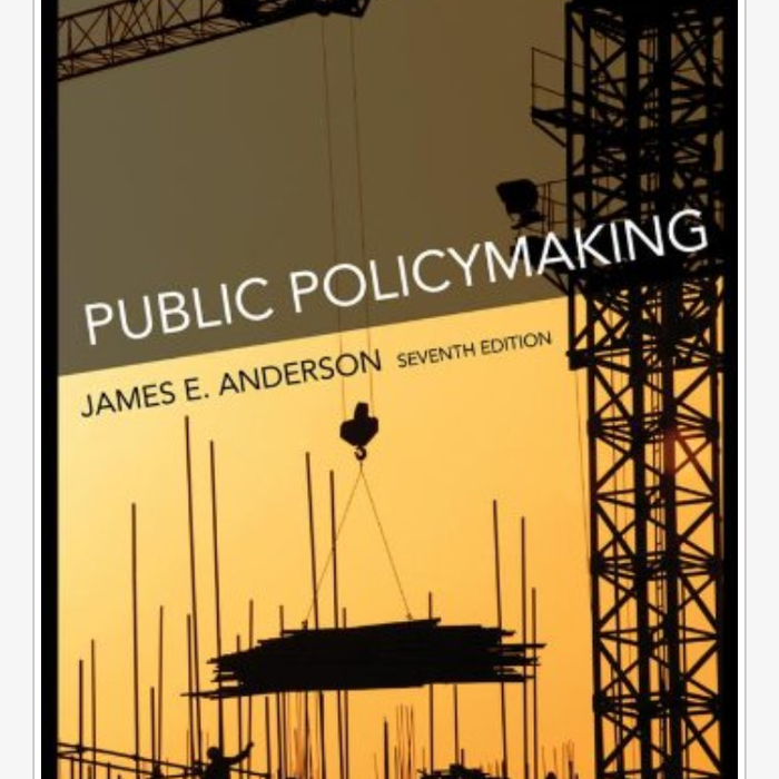 Cover PUBLIC POLICYMAKING / JAMES E. ANDERSON