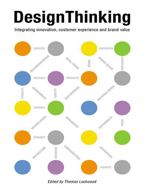 Cover DESING THINKING INTEGRATING INNOVATIOAN, CUSTAMER EXPERIENCE AND BRAND VALUE. / THOMAS LOCKWOOD