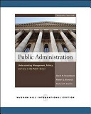 Cover PUBLIC ADMINISTRATION UNDERSTANDING MANAGEMENT, POLITICS, AND LAW IN THE PUBLIC CEKTOR. / DAVID H. ROSENBLOOM