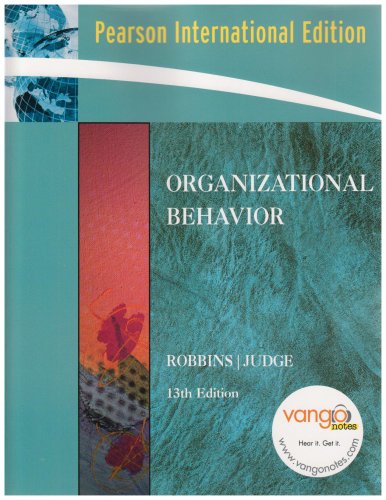 Cover ORGANIZATIONAL BEHAVIOR / STEPHEN P.ROBBINS