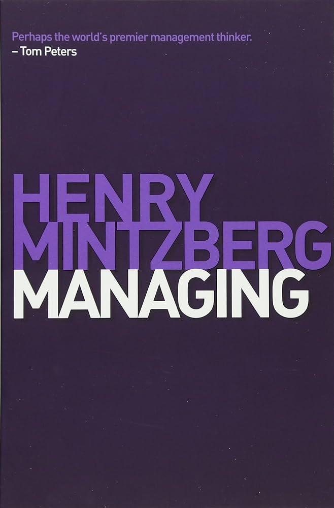 Cover HENRY MINTZBERG MANAGING / TOM PETERS