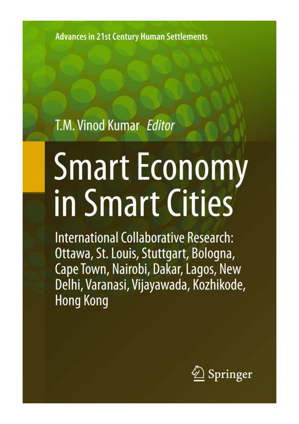 Cover SMART ECONOMY IN SMART CITIES / T.M.  VINOD KUMAR