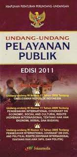 Cover UNDANG UNDANG PELAYANAN PUBLIK