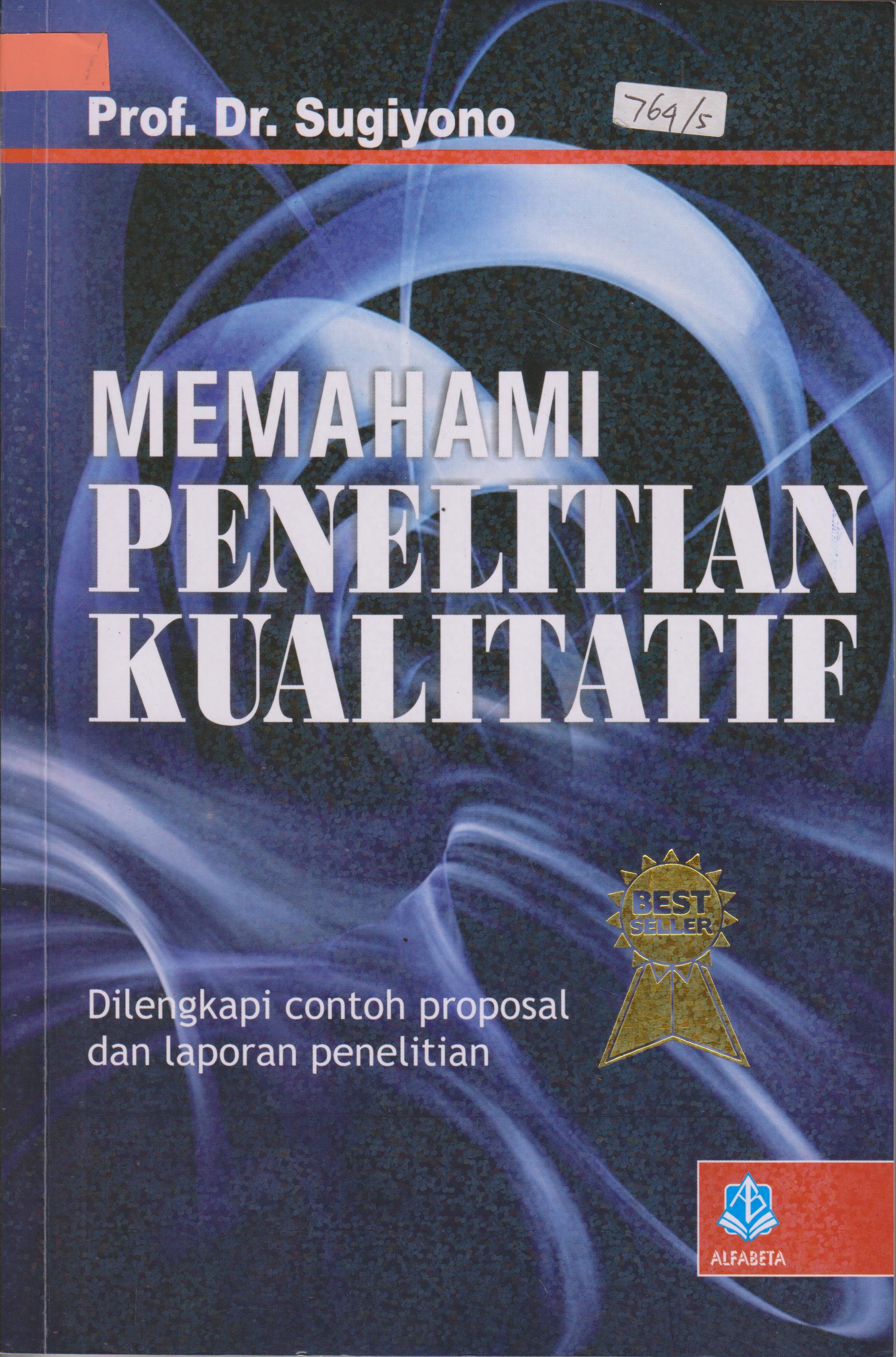 Cover MEMAHAMI PENELITIAN KUALITATIF / SUGIYONO