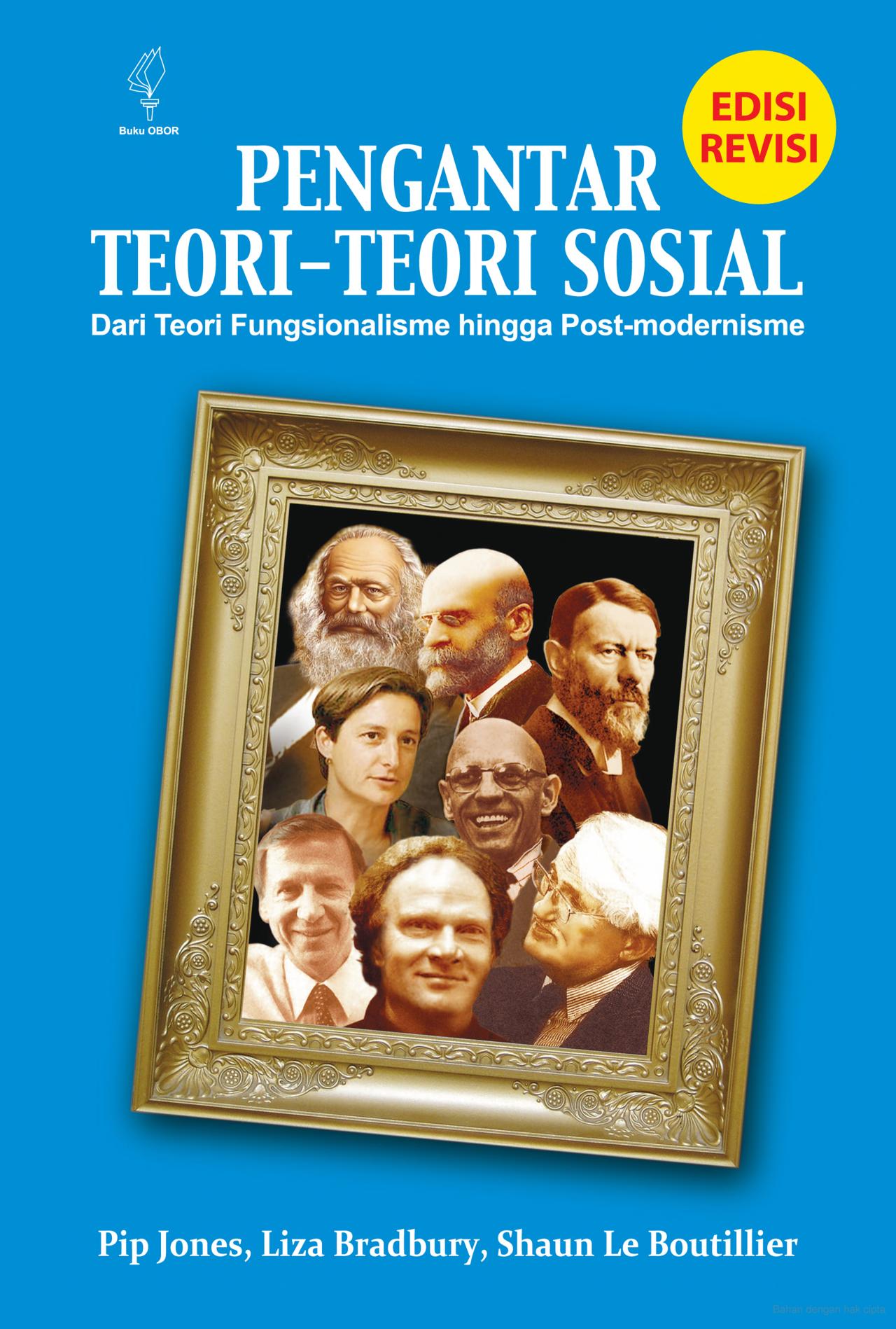 Cover PENGANTAR TEORI-TEORI SOSIAL :  Dari Teori Fungsioalisme hngg post-modernisme / PIP JONES