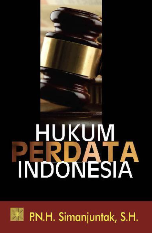 Cover Hukum Perdata Indonesia / P.N.H. SIMANJUNTAK, S.H.