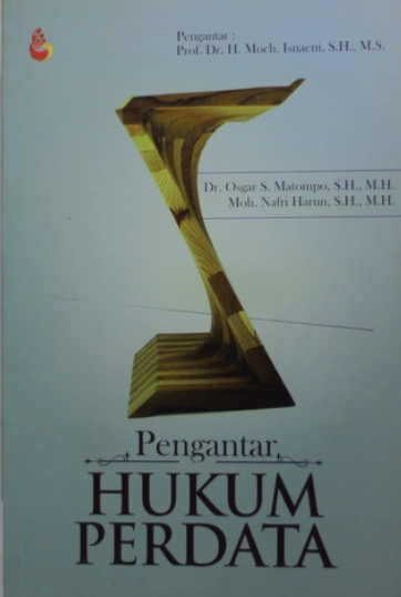 Cover PENGANTAR HUKUM PERDATA / DR. OSGAR S. MATOMPO, S.H., M.H.